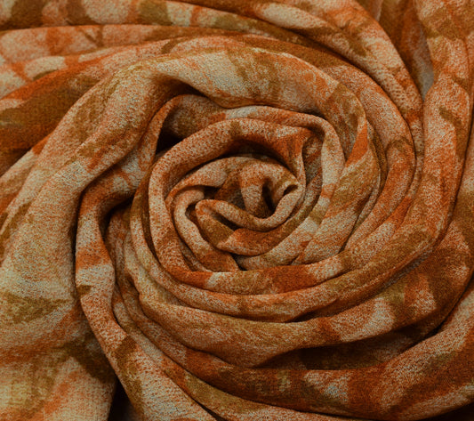 Sushila Vintage  Saree 100% Pure Georgette Silk hand Block Printed Craft Fabric