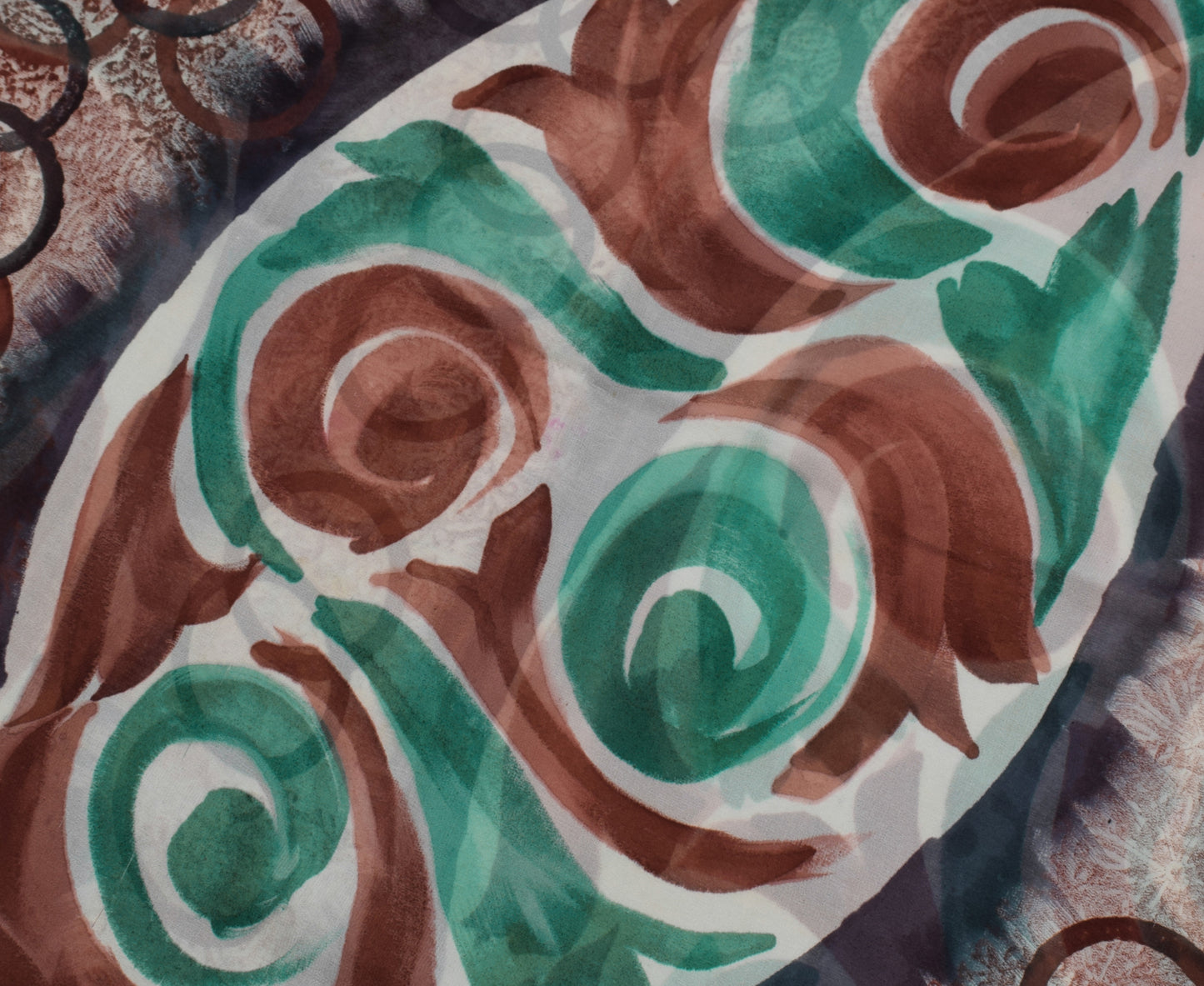 Sushila Vintage Indian Saree Pure Georgette Silk Printed 5 Yard Craft Fabric