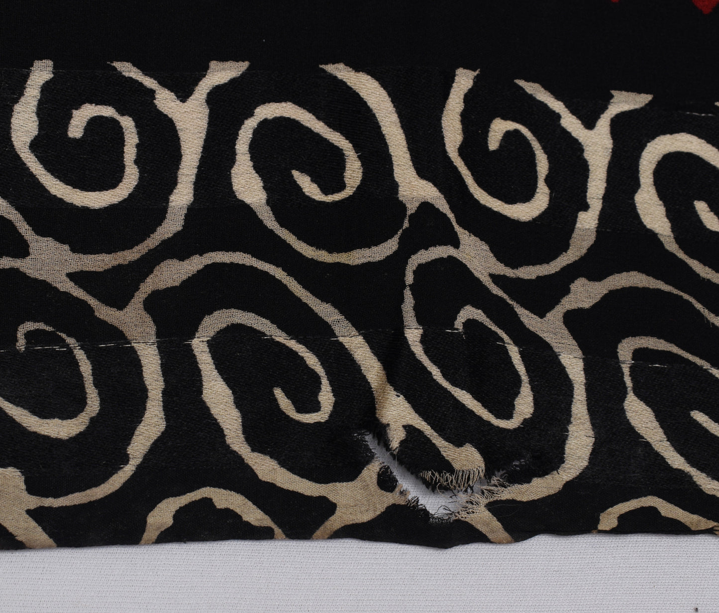 Sushila Vintage Black Saree 100% Pure Georgette Silk Printed Craft Fabric