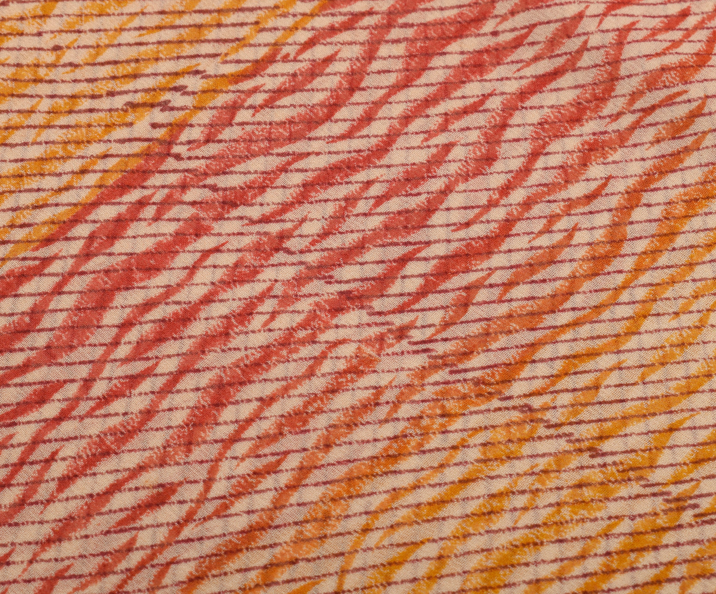 Sushila Vintage Indian Saree 100% Pure Georgette Silk Printed 5 YD Craft Fabric