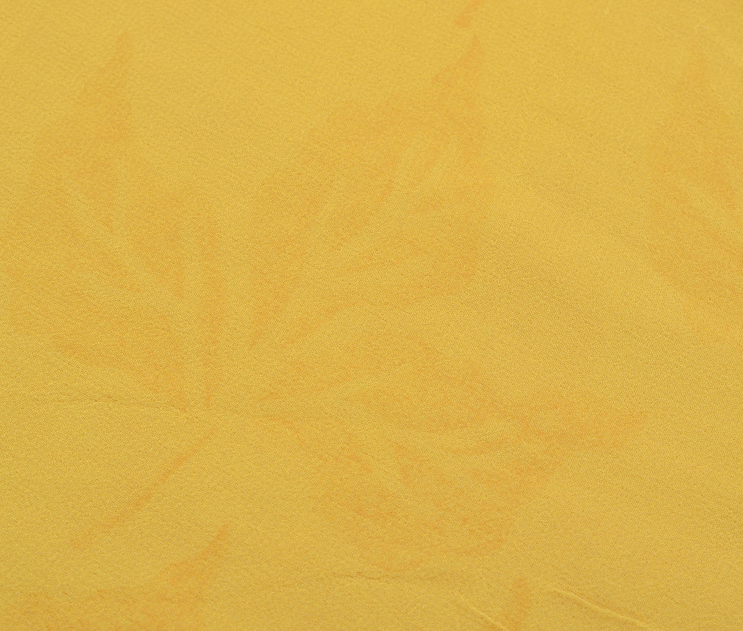 Sushila Vintage Yellow Saree 100%Pure Georgette Silk Printed Floral Craft Fabric