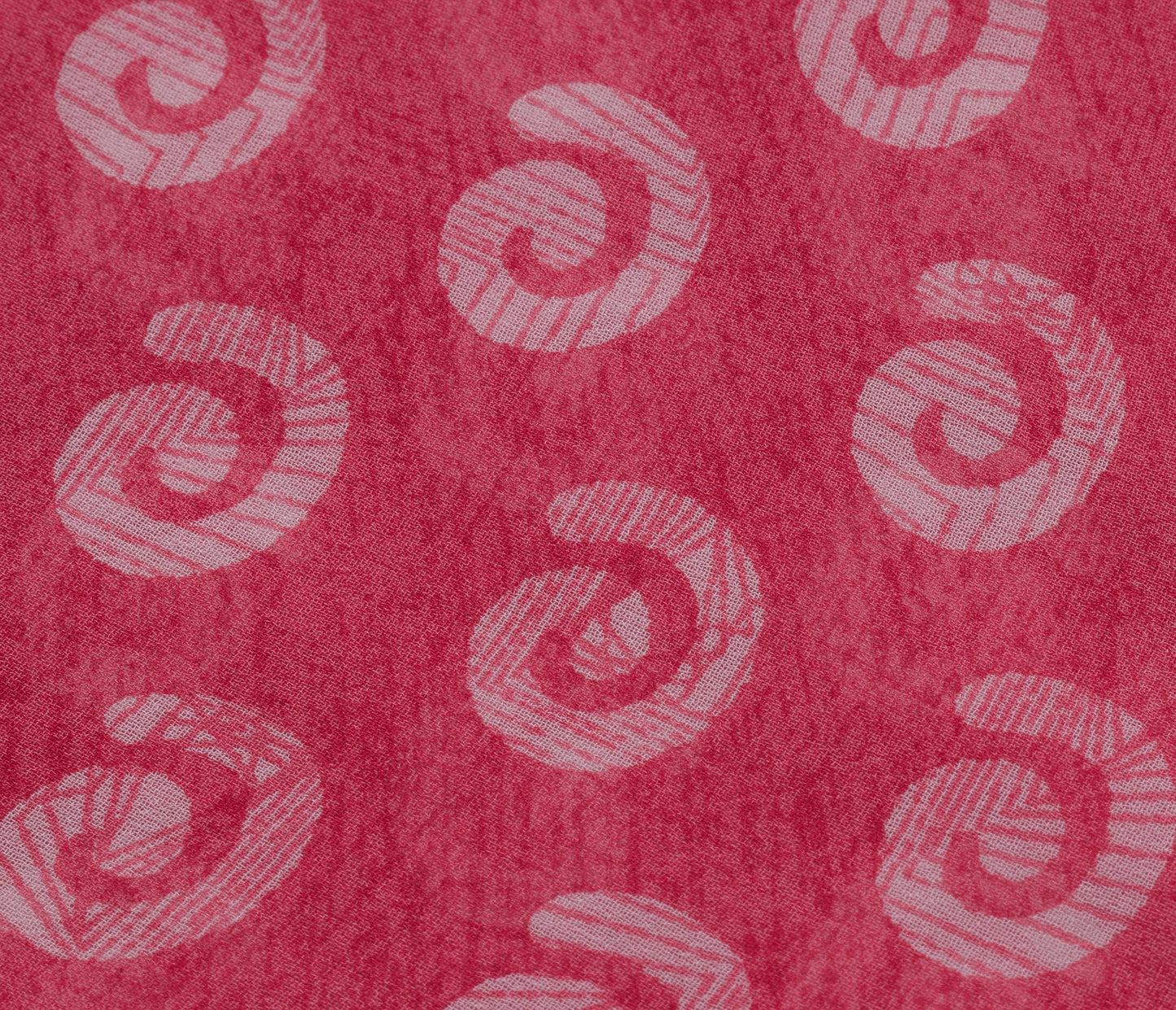 Sushila Vintage Pink Saree 100% Pure Georgette Silk Printed 5 Yard Craft Fabric