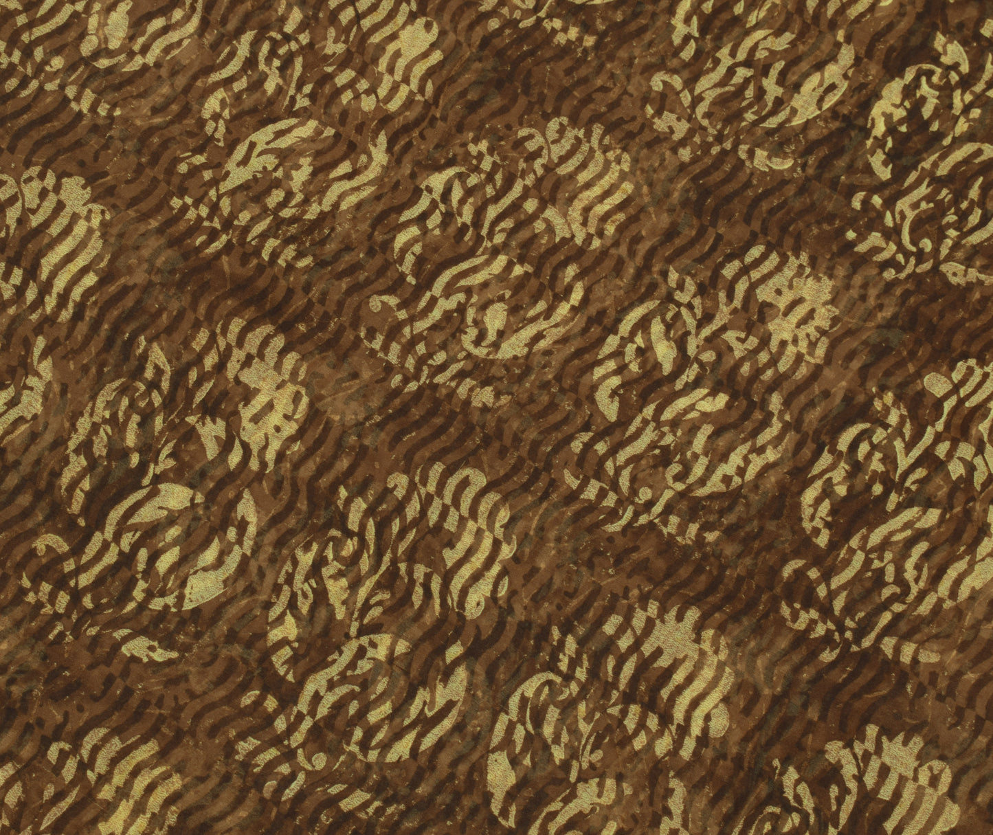 Sushila Vintage Brown Saree 100% Pure Georgette Silk Printed Floral Craft Fabric