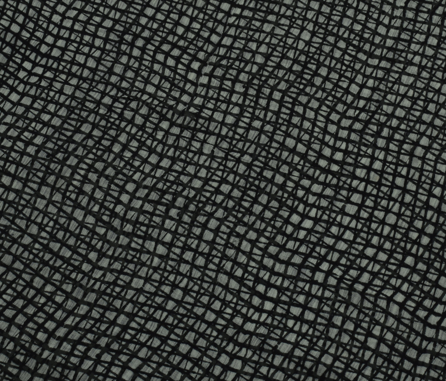 Sushila Vintage Gray Saree 100% Pure Georgette Silk Printed 5 Yard Craft Fabric