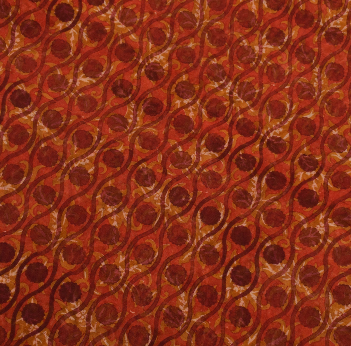 Sushila Vintage Indian Saree 100% Pure Georgette Silk Printed 5 YD Craft Fabric