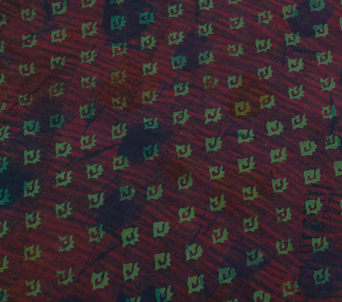 Sushila Vintage Purpl Saree 100% Pure Georgette Silk Printed Floral Craft Fabric