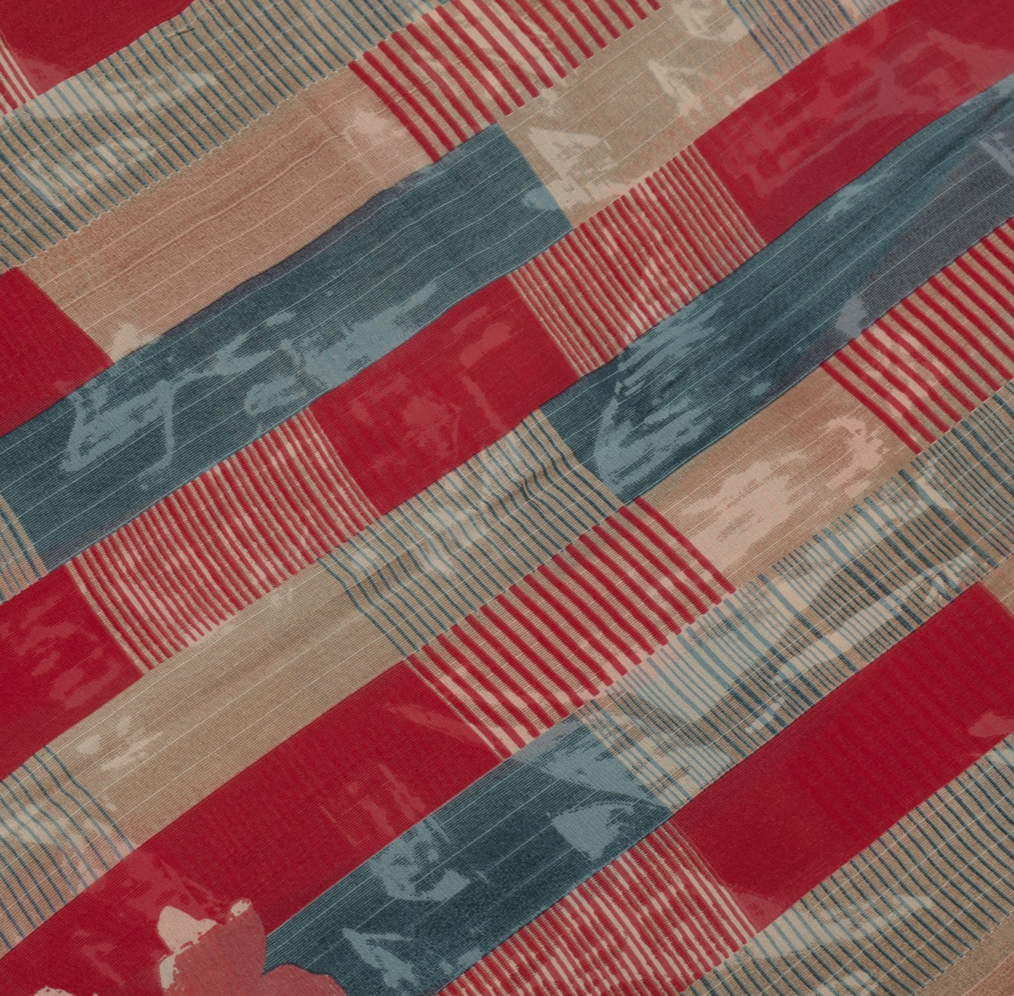 Sushila Vintage Saree 100%Pure Georgette Silk Printed Floral 5 Yard Craft Fabric