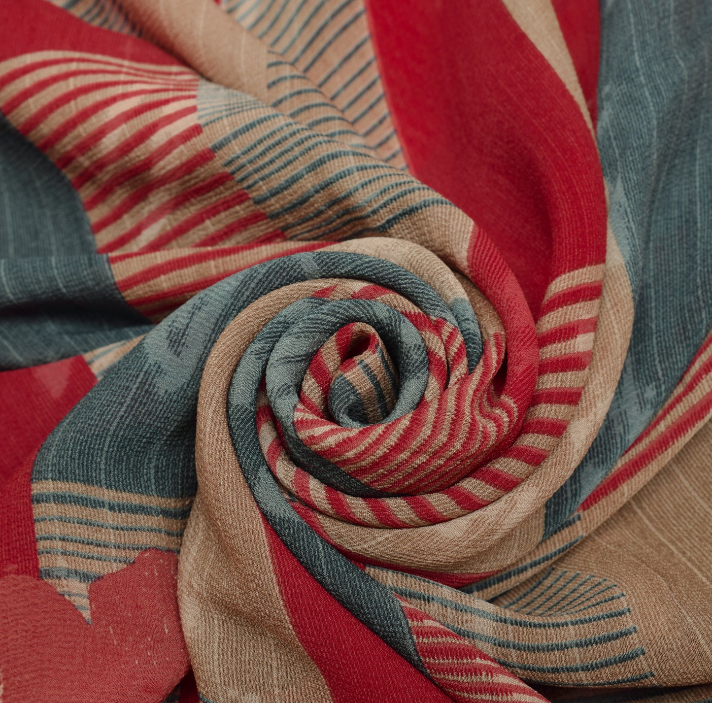 Sushila Vintage Saree 100%Pure Georgette Silk Printed Floral 5 Yard Craft Fabric