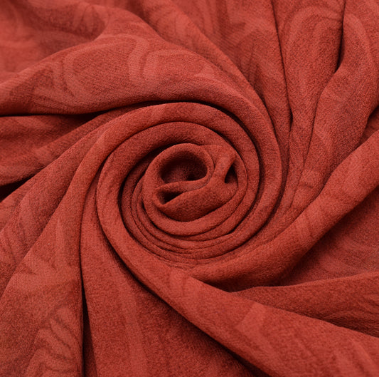 Sushila Vintage Saree 100% Pure Georgette Silk Printed Floral 5 YD Craft Fabric