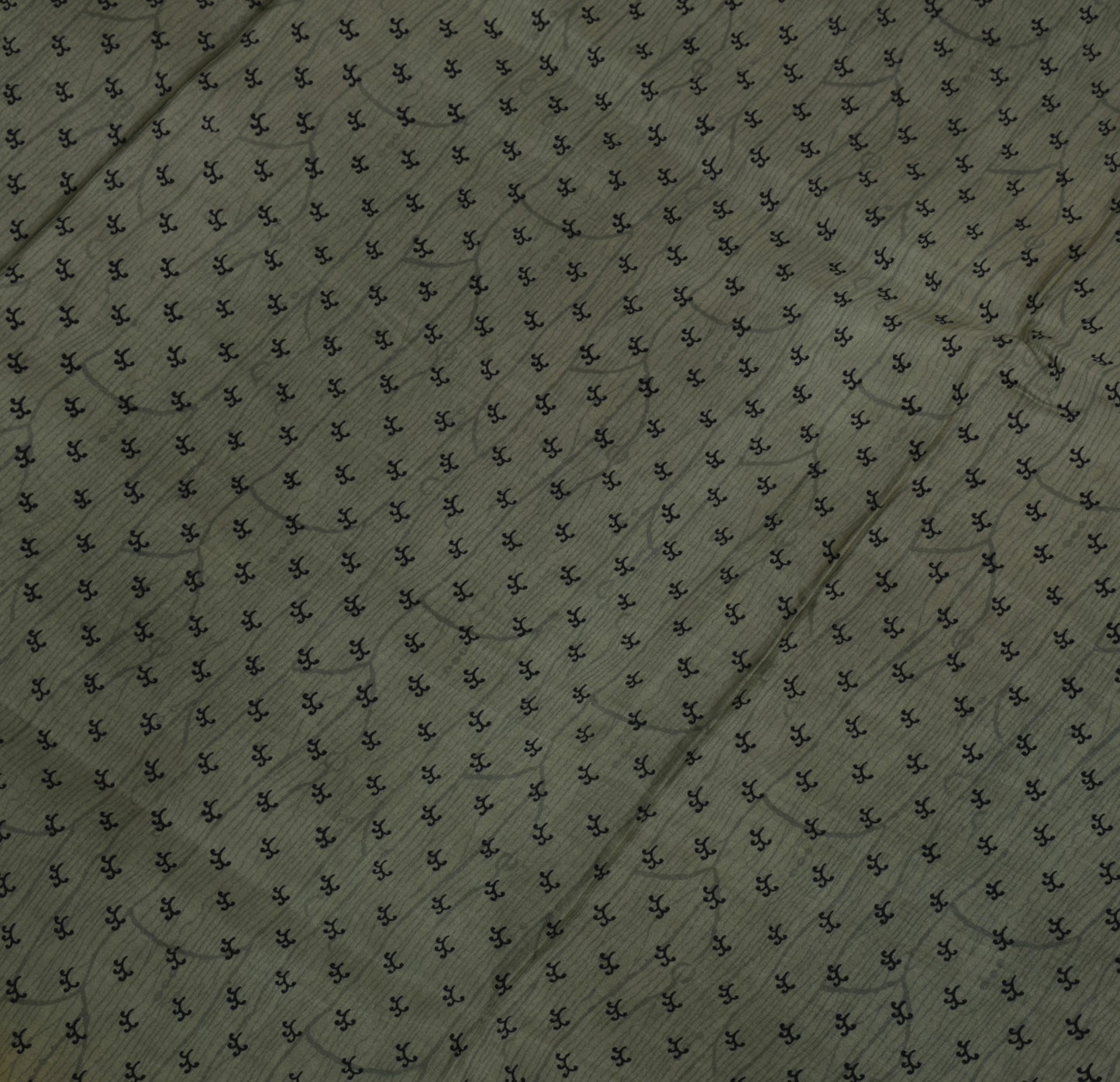 Sushila Vintage Green Saree 100% Pure Silk Printed Floral Soft Craft Fabric