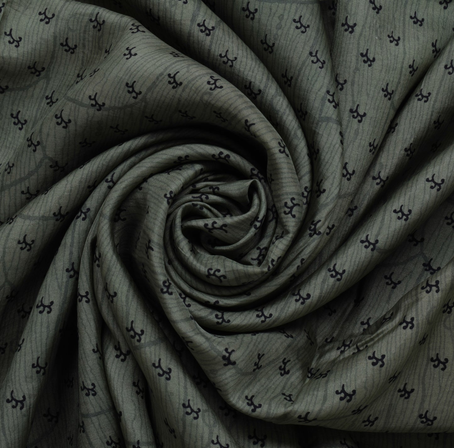 Sushila Vintage Green Saree 100% Pure Silk Printed Floral Soft Craft Fabric