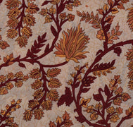 Sushila Vintage Cream Saree 100% Pure Silk Printed Floral Soft Craft Fabric