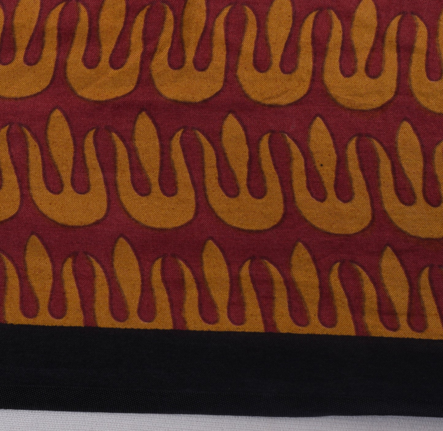 Sushila Vintage Magenta Saree 100% Pure Silk Printed Floral Soft Craft Fabric