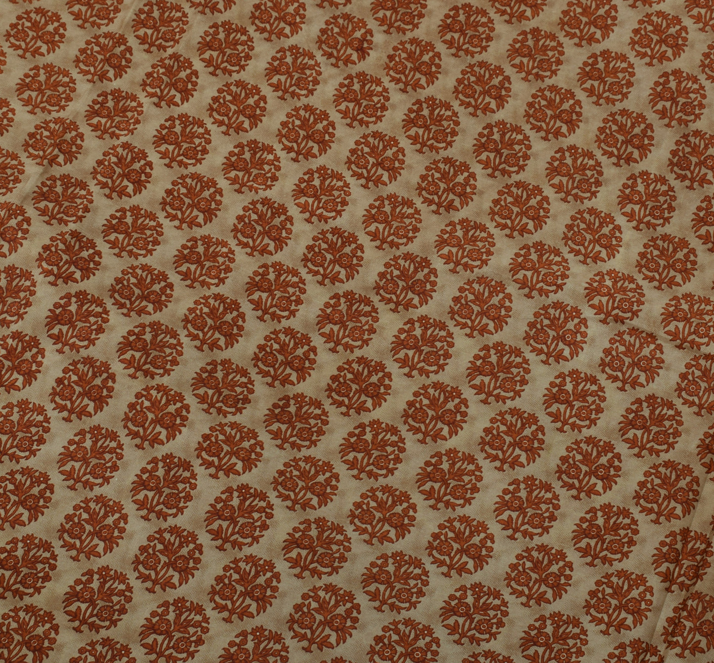 Sushila Vintage Indian Saree 100% Pure Silk Printed Floral Soft Craft Fabric