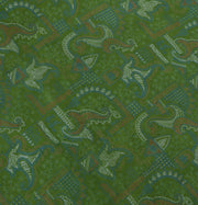 Sushila Vintage Green Saree 100% Pure Silk Printed Paisley 5 Yard Craft Fabric
