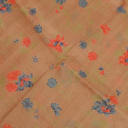 Sushila Vintage Indian  Saree 100% Pure Silk Printed Floral Craft 5 Yard Fabric