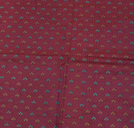 Sushila Vintage Purple Saree 100% Pure Silk Printed Soft Dress Craft Sari Fabric