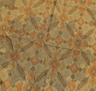 Sushila Vintage Brown Saree 100% Pure Silk Printed Indian Soft 5 YD Craft Fabric