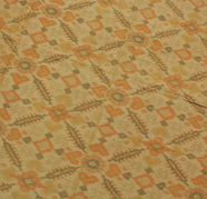 Sushila Vintage Brown Saree 100% Pure Silk Printed Indian Soft 5 YD Craft Fabric