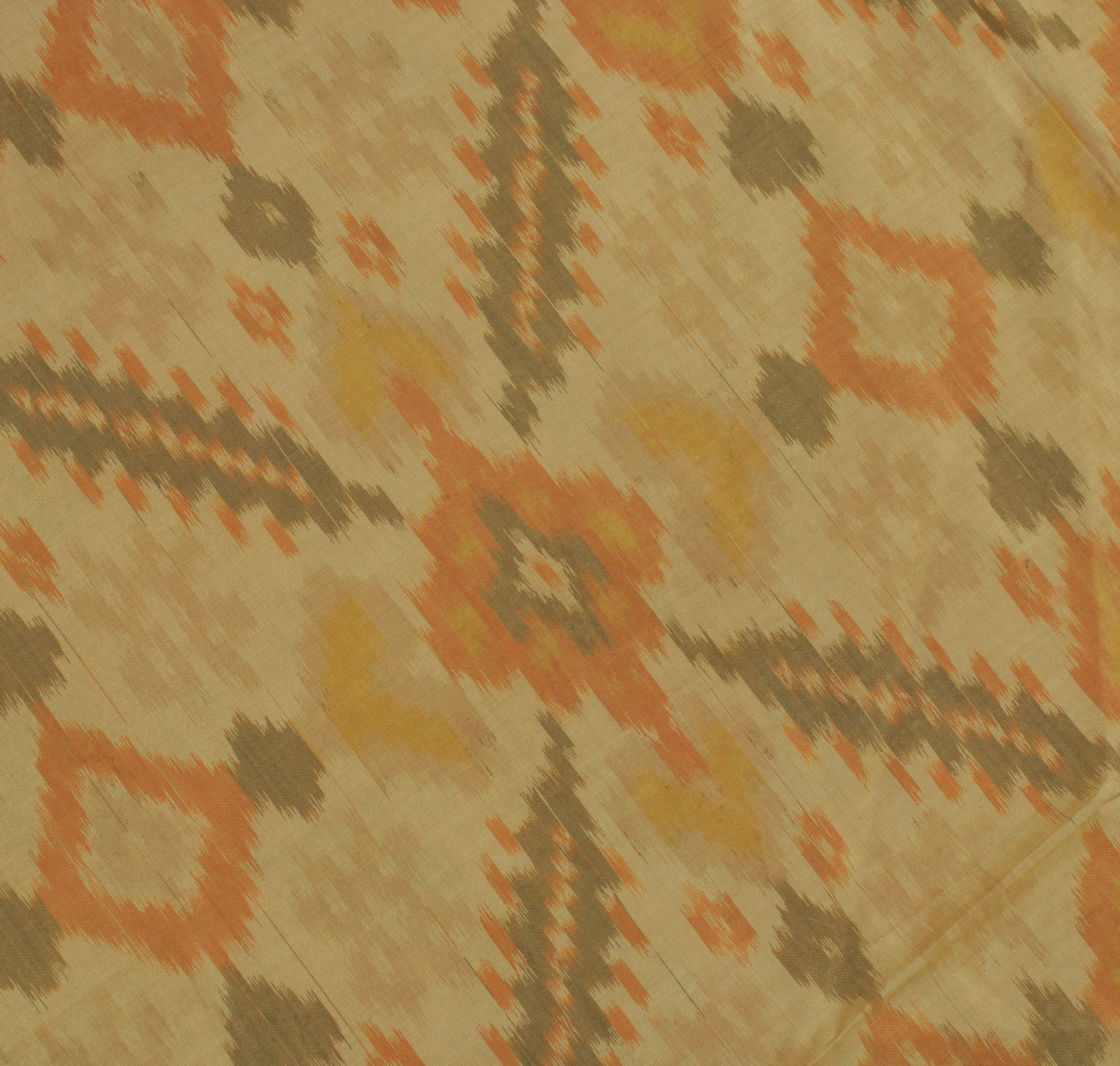 Sushila Vintage Brown Saree 100% Pure Silk Printed Indian Soft 5 YD Craft Fabric