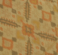 Sushila Vintage Brown Saree 100% Pure Silk Printed Indian Soft 5 YD Craft Fabric