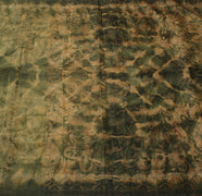 Sushila Vintage Indian Saree 100% Pure Silk Printed Floral 5 Yard Craft Fabric