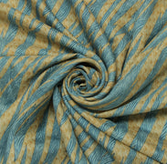 Sushila Vintage Cream Saree 100% Pure Silk Printed Indian Soft 5 Yard Fabric