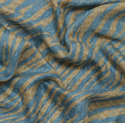 Sushila Vintage Cream Saree 100% Pure Silk Printed Indian Soft 5 Yard Fabric