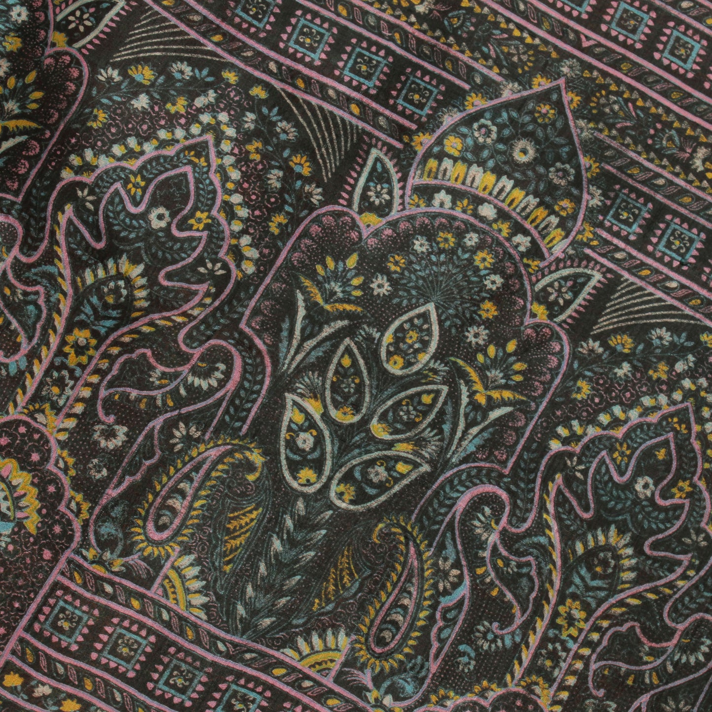 Sushila Vintage Orange Saree 100% Pure Silk Printed Abstract 5 Yard Craft Fabric
