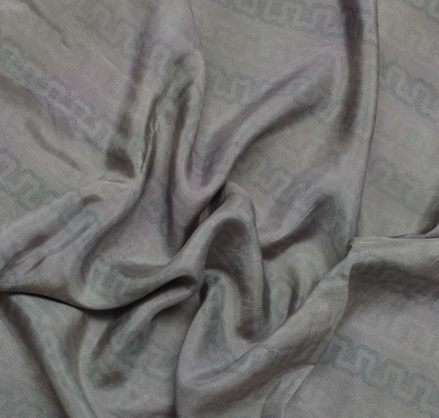 Sushila Vintage Gray Indian Saree 100% Pure Silk Printed Soft Sari Craft Fabric