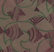 Sushila Vintage Indian Saree 100% Pure Silk Printed Abstract Soft Craft Fabric