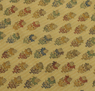 Sushila Vintage Cream Saree 100% Pure Silk Printed Floral Soft Craft Fabric