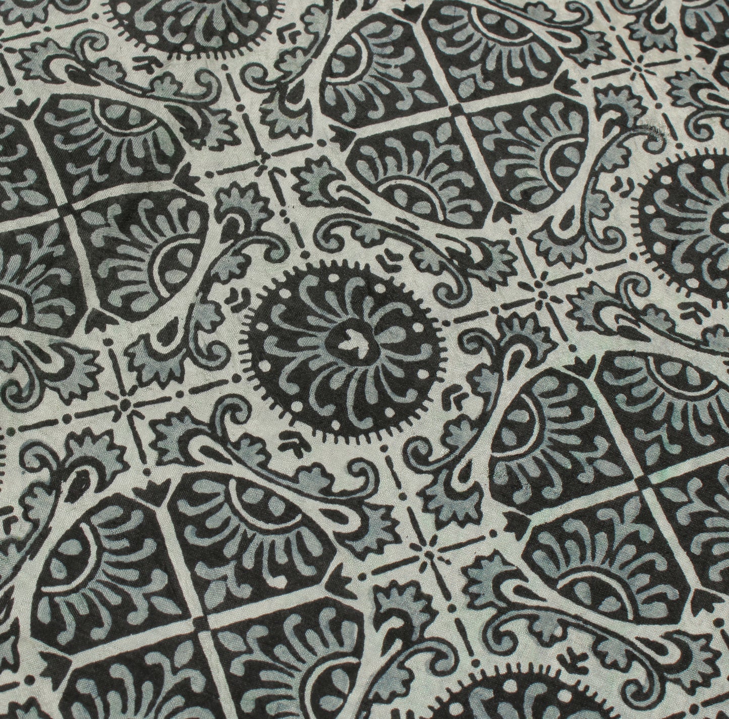 Sushila Vintage White Saree 100% Pure Silk Printed Floral Soft Craft Fabric
