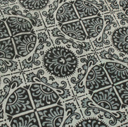 Sushila Vintage White Saree 100% Pure Silk Printed Floral Soft Craft Fabric