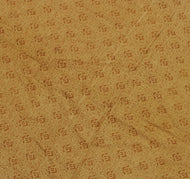 Sushila Vintage Brown Saree 100% Pure Silk Printed Floral Soft Craft Fabric