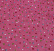 Sushila Vintage Pink Indian Saree 100% Pure Silk Printed Soft Sari Craft Fabric
