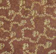 Sushila Vintage Brown Saree 100% Pure Silk Printed Floral Soft Craft Fabric