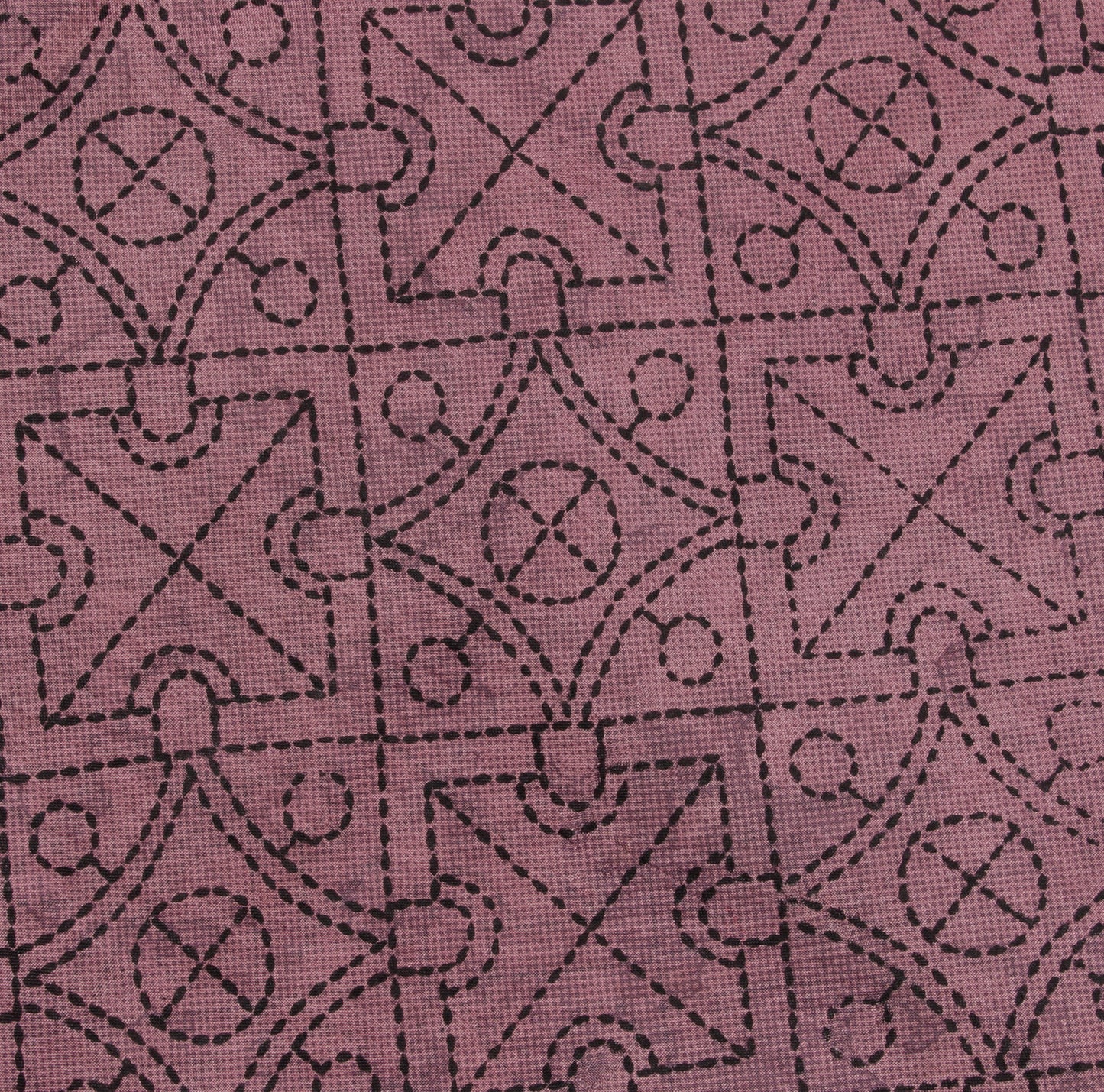 Sushila Vintage Mauve Saree 100% Pure Silk Printed Soft Craft 5 Yard Sari Fabric