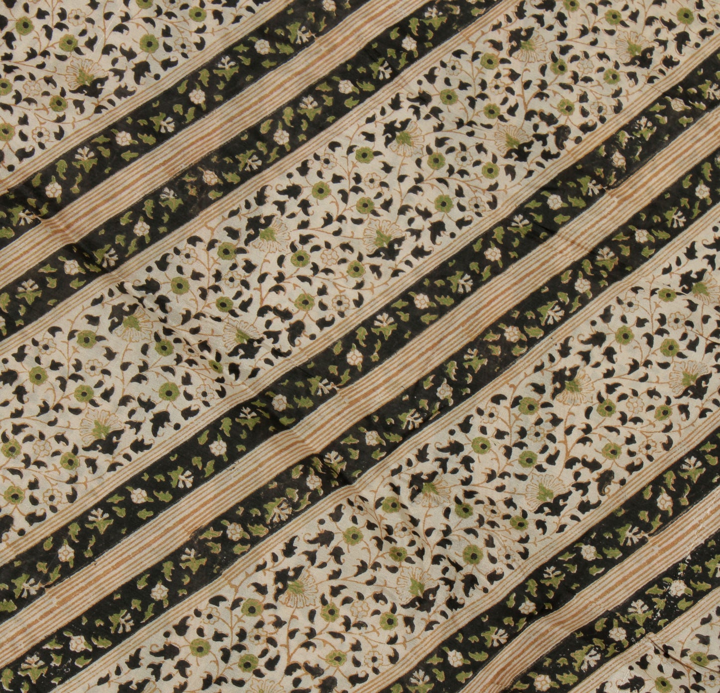 Sushila Vintage Indian Saree 100% Pure Silk Printed Floral Soft Craft Fabric
