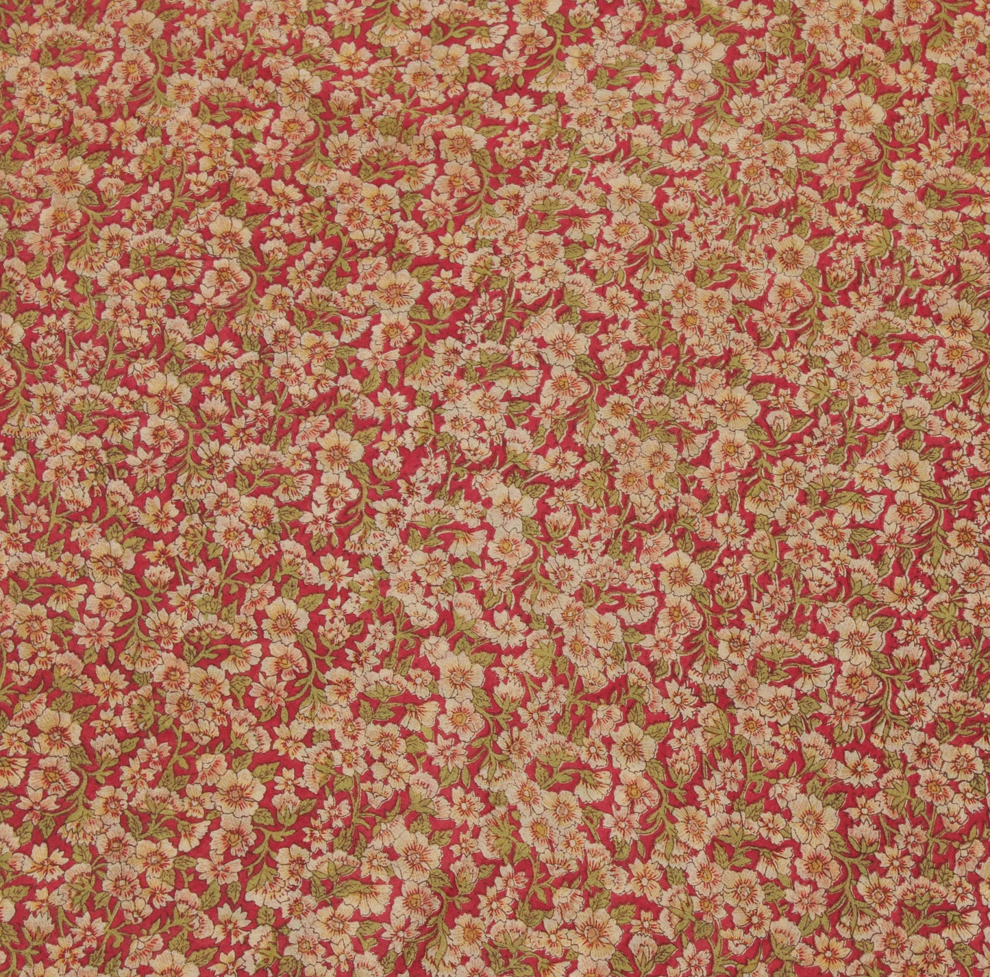 Sushila Vintage Indian Saree 100% Pure Silk Printed Floral Soft Craft Fabric