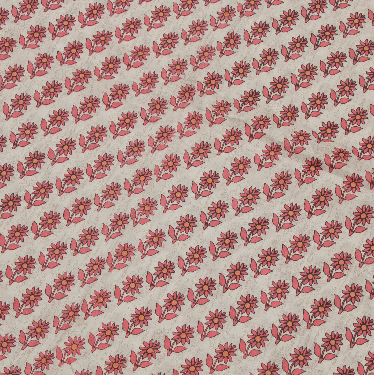 Sushila Vintage  Indian Saree 100% Pure Silk Printed Floral Soft Craft Fabric