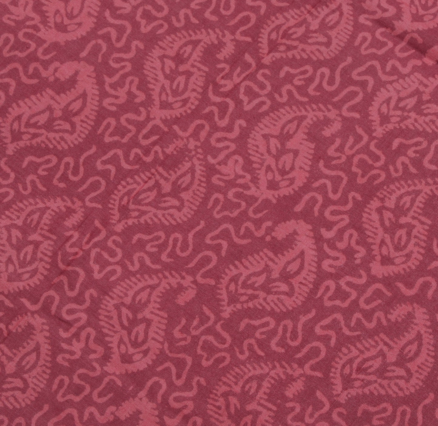 Sushila Vintage Indian Saree 100% Pure Silk Printed Paisley Soft Craft Fabric