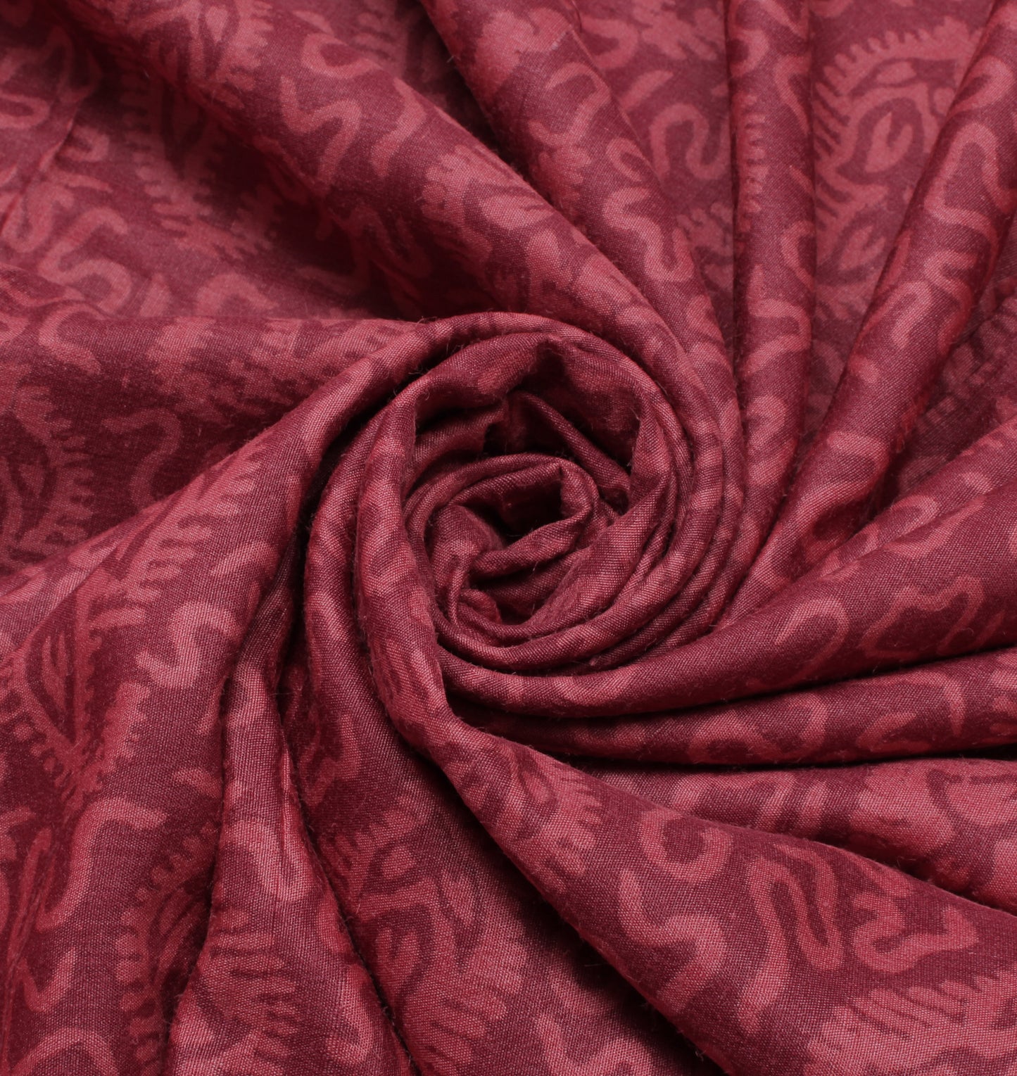Sushila Vintage Indian Saree 100% Pure Silk Printed Paisley Soft Craft Fabric