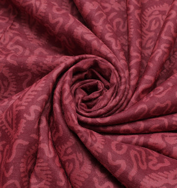 Sushila Vintage Indian Saree 100% Pure Silk Printed Paisley Soft Craft Fabric