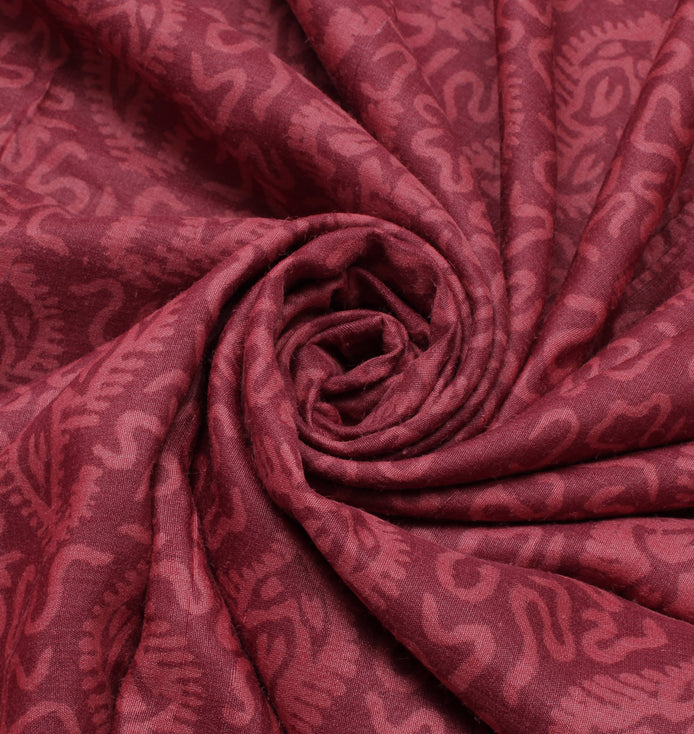 Sushila Vintage Indian Saree 100% Pure Silk Printed Paisley Soft Craft Fabric