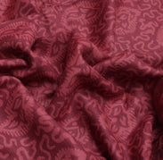 Sushila Vintage Indian Saree 100% Pure Silk Printed Paisley Soft Craft Fabric