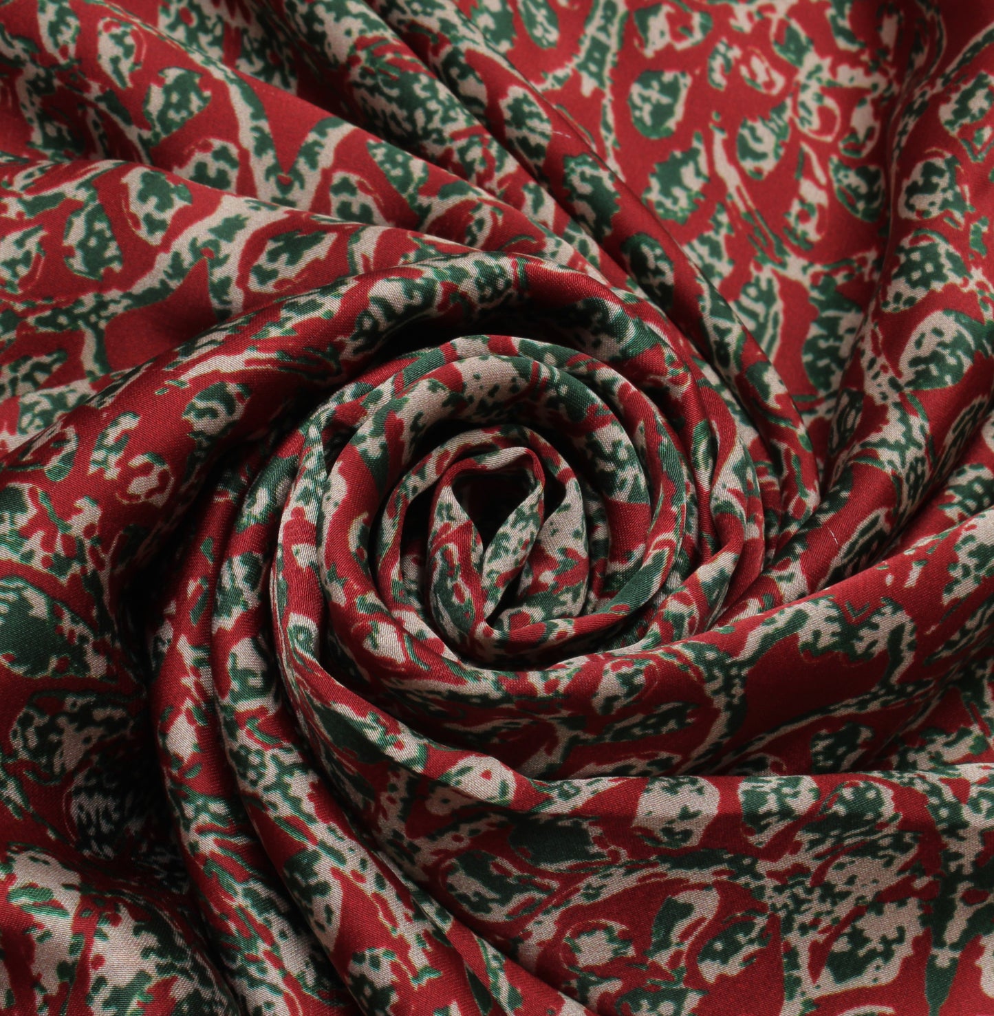 Sushila Vintage Maroon Indian Saree Blend Silk Printed Floral Soft Craft Fabric