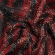 Sushila Vintage Indian Saree 100% Pure Silk Printed Floral Soft Craft Fabric