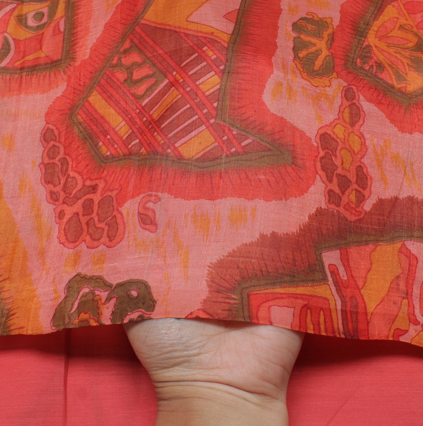Sushila Vintage Indian Saree 100% Pure Silk Printed Soft Craft Sari 5 YD Fabric