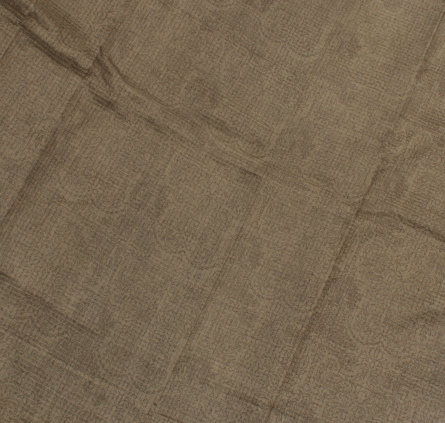 Sushila Vintage Indian Saree 100% Pure Silk Printed Floral Soft Craft Fabric